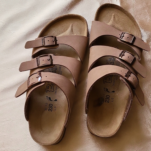 Birki's women's original birkenstock Fussbett NWOB 230 36 35 L/5 strappy sandals - Picture 6 of 7